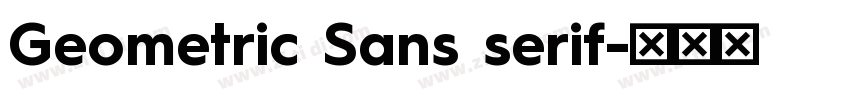Geometric Sans serif字体转换